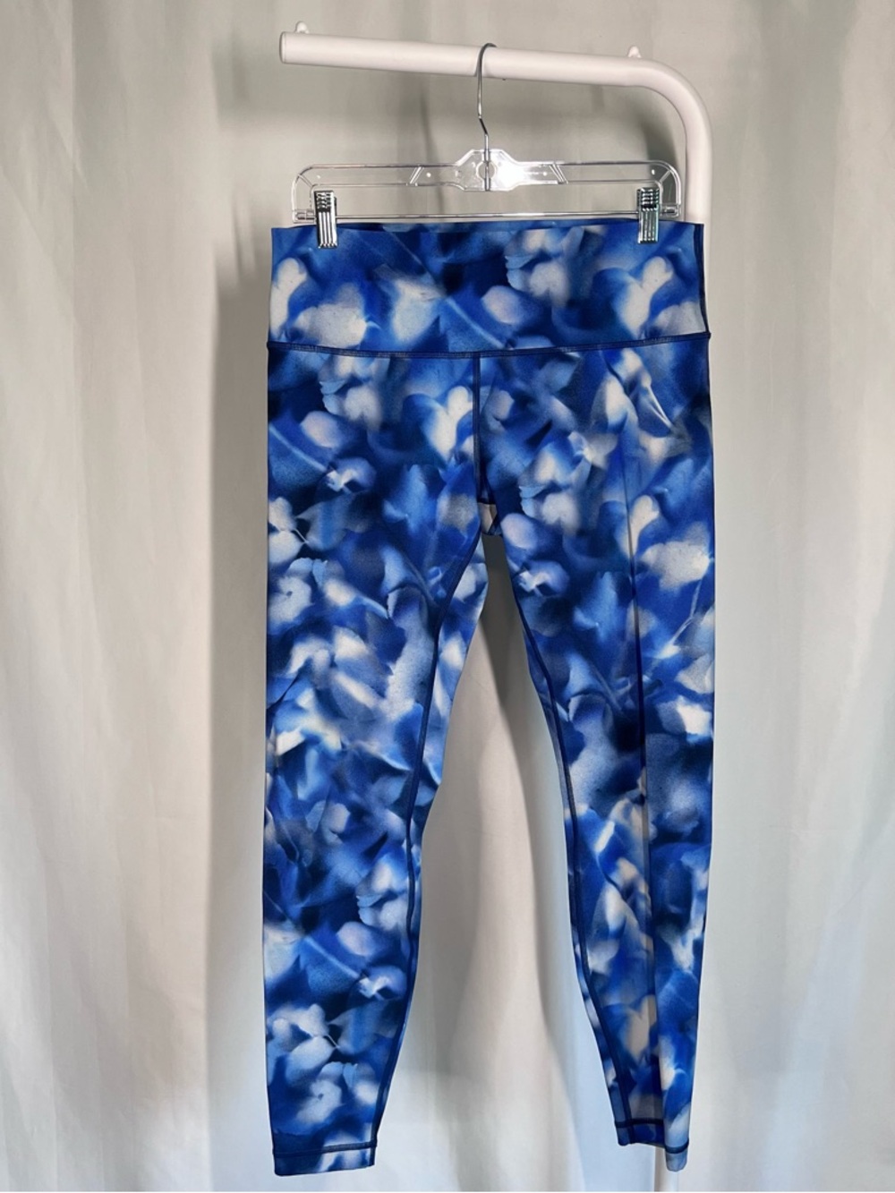lululemon athletica Blue & White Printed High-Rise Leggings